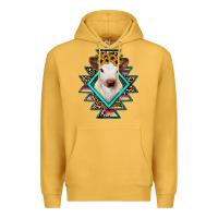 Mustard heifer cowhide aztec Premium Hoodie - JahusDesignShop
