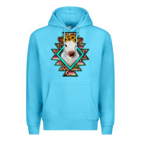 Ocean Blue heifer cowhide aztec Premium Hoodie - JahusDesignShop