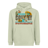 Matcha Raised on Country and Sunshine Heavyweight Hoodie - texasbilliewilder