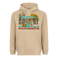Mushroom Raised on Country and Sunshine Heavyweight Hoodie - texasbilliewilder