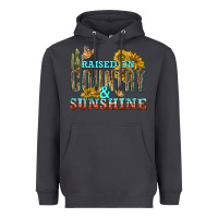 Raised On Country And Sunshine Heavyweight Hoodie | Teevron