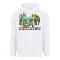 White Raised on Country and Sunshine Heavyweight Hoodie - texasbilliewilder