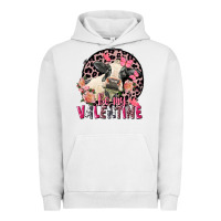 Pigment Lunar Rock Be my Valentine Holstein Cow Valentine's Day Urban Hoodie - FaDigitalArtStudio