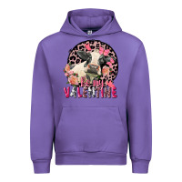 Tulip Be my Valentine Holstein Cow Valentine's Day Urban Hoodie - FaDigitalArtStudio