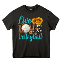 Asphalt live love volleyball Heavy Core Tee - HRA Design Shop