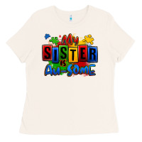 Bone my sister is ausome autism Ladies Tee - Zillion Design Studio