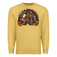 Antique Gold Army Christmas rainbow Premium Sweatshirt - NancyCooperArtShop