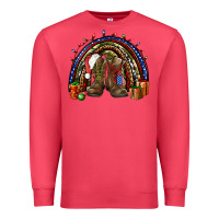 Cardinal Army Christmas rainbow Premium Sweatshirt - NancyCooperArtShop