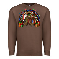 Chestnut Army Christmas rainbow Premium Sweatshirt - NancyCooperArtShop