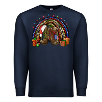 Navy Army Christmas rainbow Premium Sweatshirt - NancyCooperArtShop