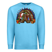 Ocean Blue Army Christmas rainbow Premium Sweatshirt - NancyCooperArtShop