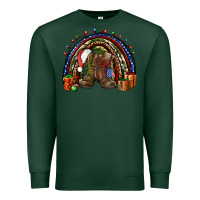 Sports Green Army Christmas rainbow Premium Sweatshirt - NancyCooperArtShop