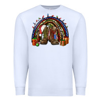 White Army Christmas rainbow Premium Sweatshirt - NancyCooperArtShop