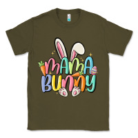 Army Green mama bunny Classic Tee - MaliasSmallBusiness