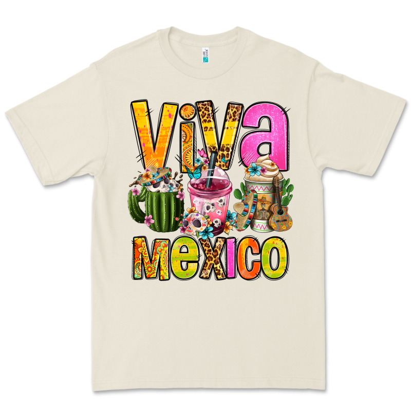 Viva Mexico Mexican Coffee Cups Premium Tee by FaDigitalArtStudio | Teevron