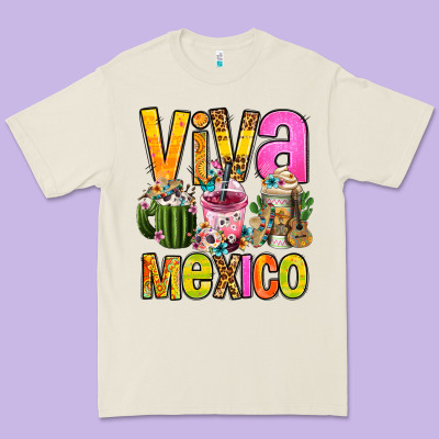 Viva Mexico Mexican Coffee Cups Premium Tee Designed By Fadigitalartstudio