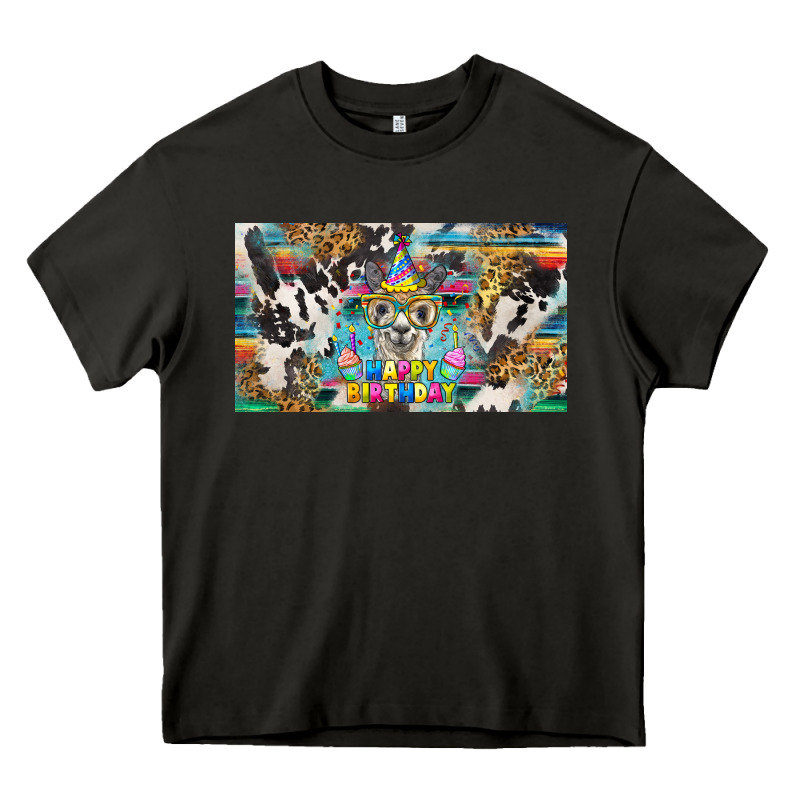 Happy Birthday Alpaca Blue Cup Heavy Core Tee by BarkalooDesign | Teevron