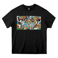 Black happy birthday alpaca blue cup Heavy Core Tee - BarkalooDesign