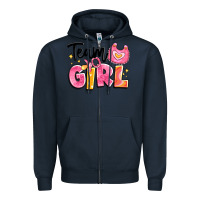 Navy team girl Zipper Hoodie - Artiststas