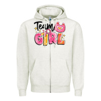 Oatmeal Heather team girl Zipper Hoodie - Artiststas