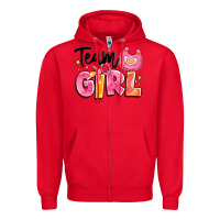 Red team girl Zipper Hoodie - Artiststas