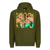 Army Green hunting life Premium Hoodie - TumblerDesignByShophia