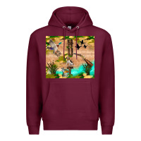Burgundy hunting life Premium Hoodie - TumblerDesignByShophia