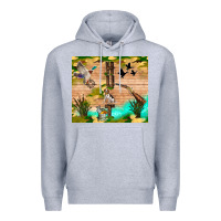 Heather Grey hunting life Premium Hoodie - TumblerDesignByShophia