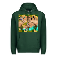 Sports Green hunting life Premium Hoodie - TumblerDesignByShophia