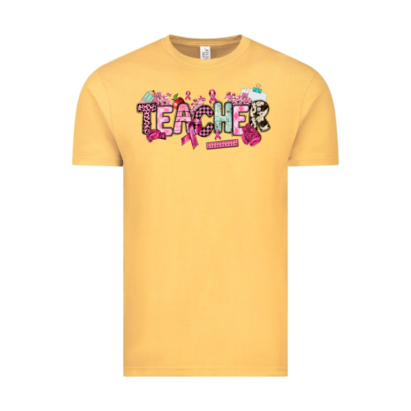 Cancer Awareness Teacher Vintage Tee by NancyCooperArtShop | Teevron