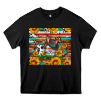 Black Easter eggs sunflower gemstone tumbler Easter Day Heavy Core Tee - Neo Western