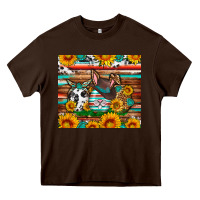Chocolate Brown Easter eggs sunflower gemstone tumbler Easter Day Heavy Core Tee - Neo Western