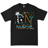 Black rn nurse Premium Tee - CowhideDigitalArt