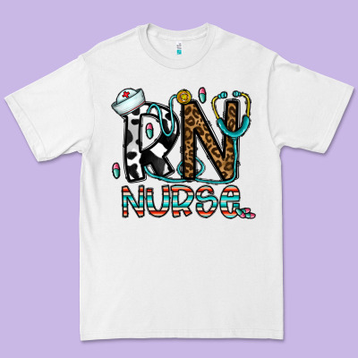 Rn Nurse Premium Tee Designed By Cowhidedigitalart
