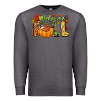 Charcoal Heather Welcome Fall Premium Sweatshirt - NancyCooperArtShop
