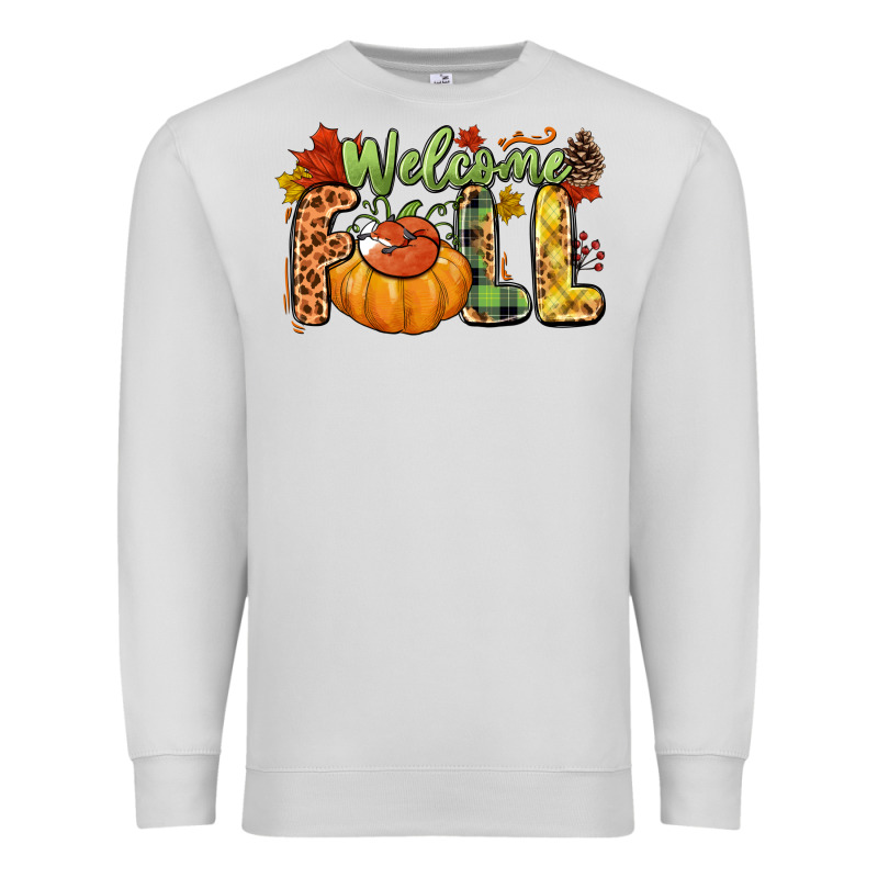 Welcome Fall Premium Sweatshirt by NancyCooperArtShop | Teevron