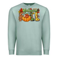 Seafoam Welcome Fall Premium Sweatshirt - NancyCooperArtShop
