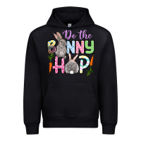 Black Do the bunny hop Easter Urban Hoodie - OliviaCreatesArt