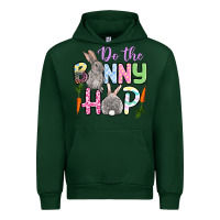 Forest Green Do the bunny hop Easter Urban Hoodie - OliviaCreatesArt