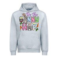 Heather Grey Do the bunny hop Easter Urban Hoodie - OliviaCreatesArt
