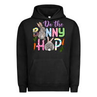 Pigment Black Do the bunny hop Easter Urban Hoodie - OliviaCreatesArt