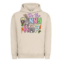 Pigment French Oak Do the bunny hop Easter Urban Hoodie - OliviaCreatesArt