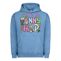 Pigment Pebble Blue Do the bunny hop Easter Urban Hoodie - OliviaCreatesArt