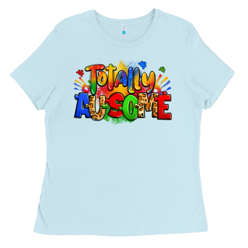 Totally Ausome Autism Ladies Tee by Zillion Design Studio | Teevron