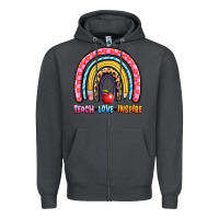 Smoke teach love inspire rainbow Zipper Hoodie - Artiststas