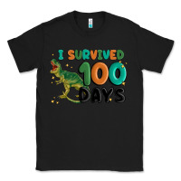 Black i survived 100 days Classic Tee - MaliasSmallBusiness