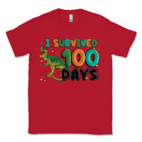 Red i survived 100 days Classic Tee - MaliasSmallBusiness