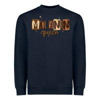 Navy melanin queen Heavyweight Sweatshirt - MaliasSmallBusiness