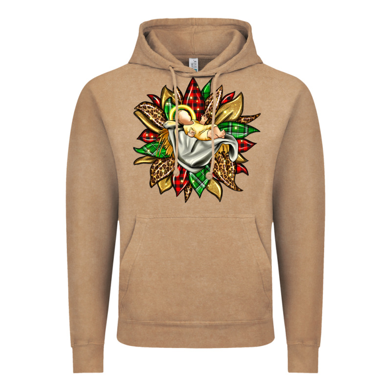 Christmas Baby Jesus Sunflower Vintage Hoodie by Jasminsmagicworld | Teevron