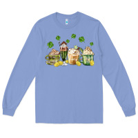 Colony Blue patricks day coffee Long Sleeve Tee - MaliasSmallBusiness